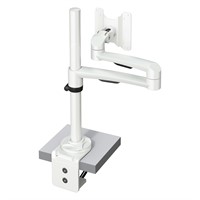 Hold Monitor Arm 25 - 1×14 kg, bord < 84 mm, vit